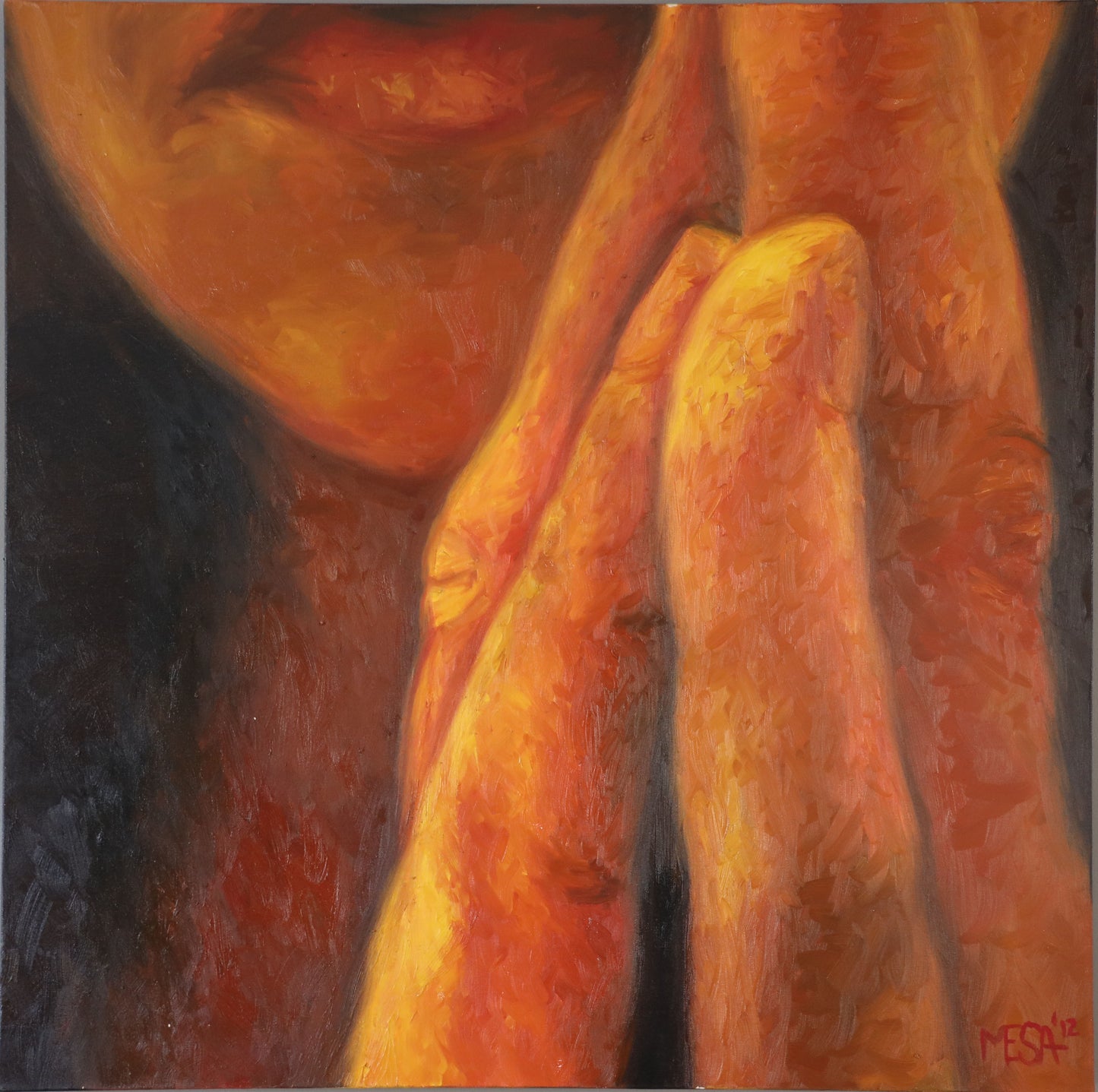 "Wish" by MESA - Original Signed Oil on Canvas