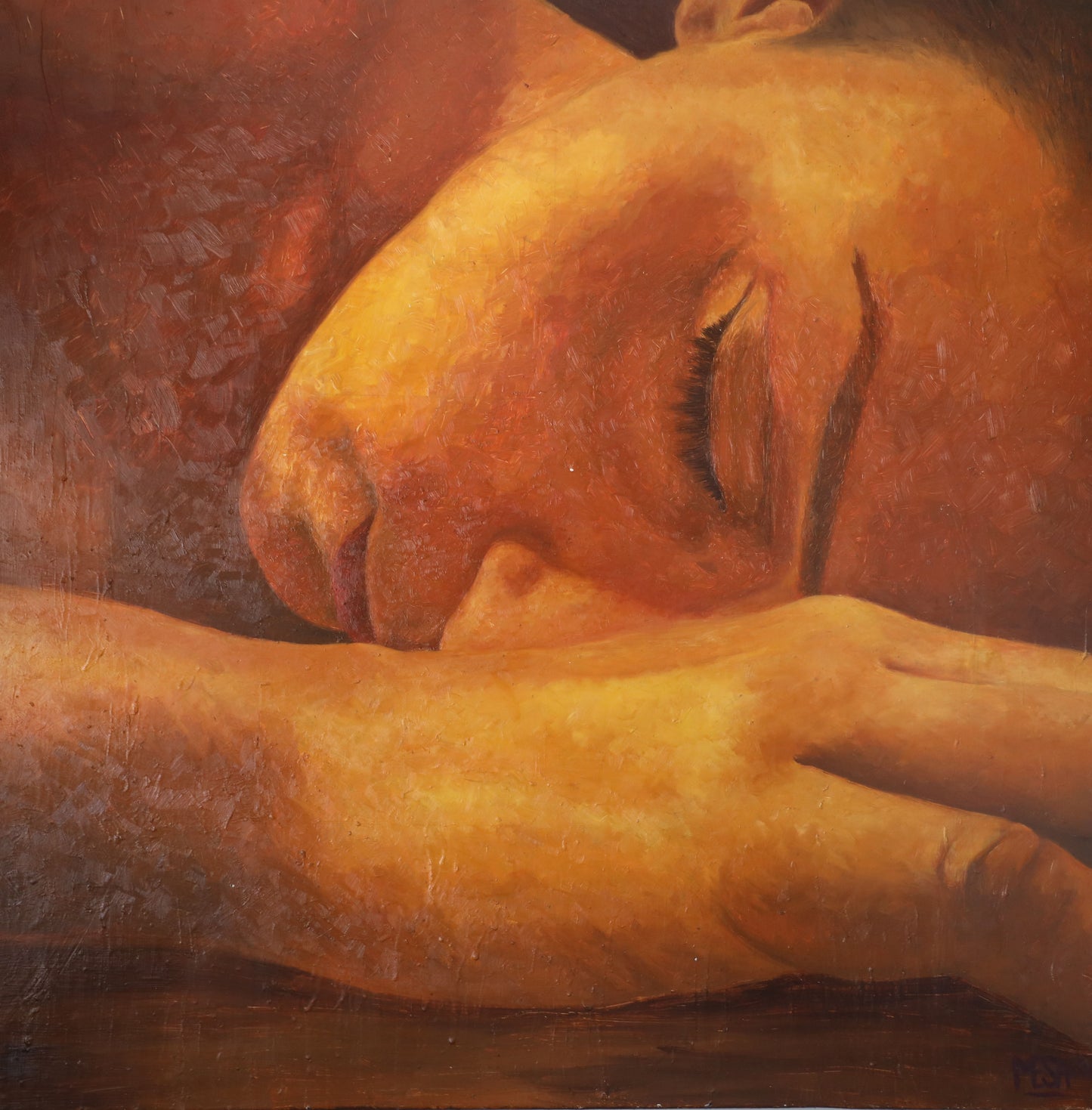 Out" by MESA - Original Signed Oil on Canvas